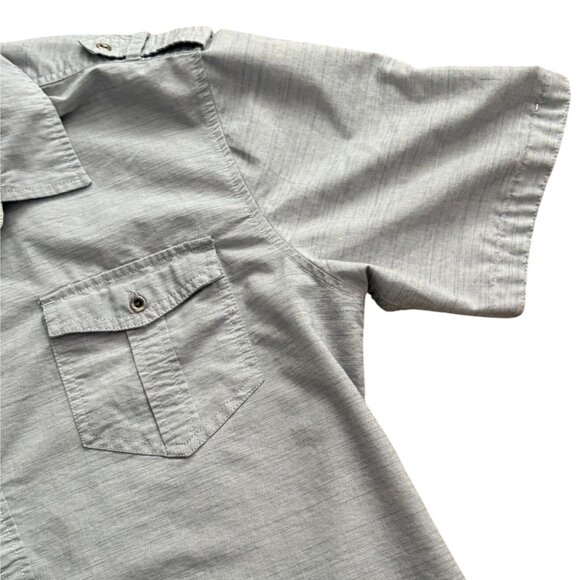 Paper Denim & Cloth Mens Button Down Casual Shirt-Gray-XL - Picture 3 of 8